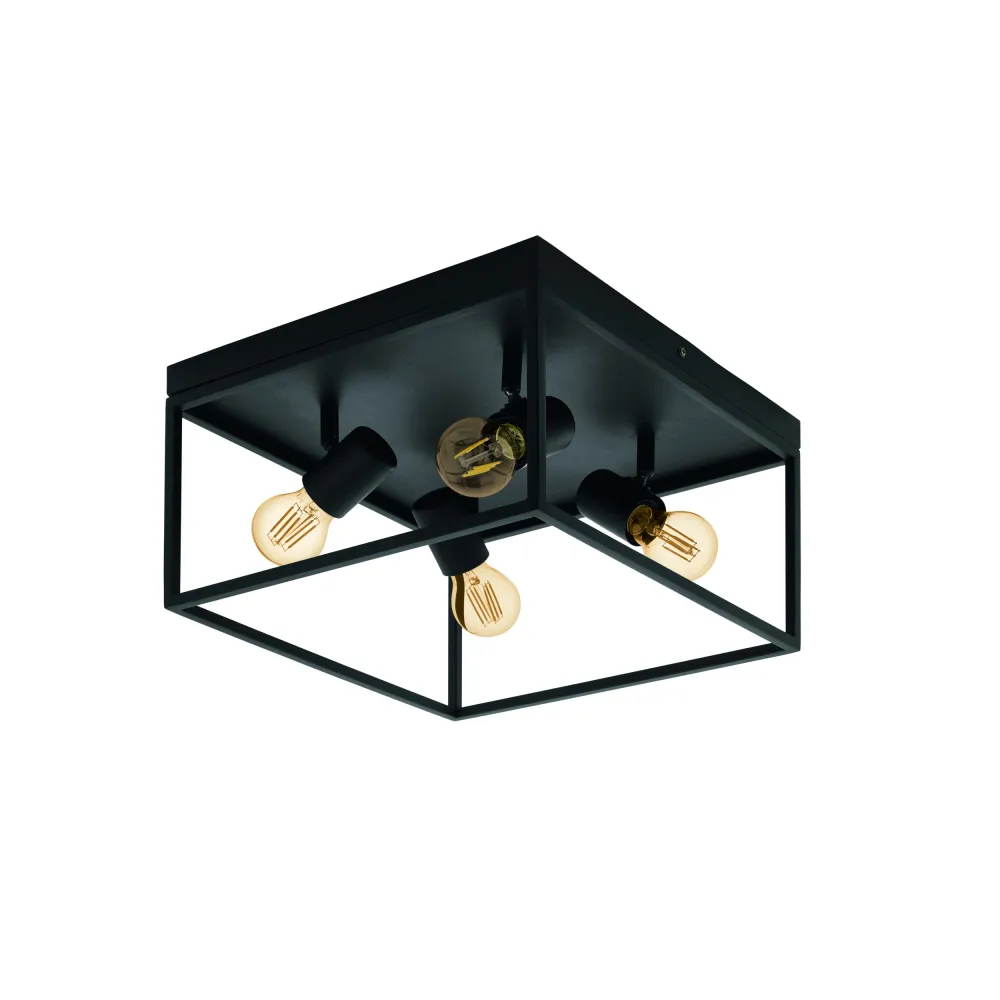 EGLO plafondlamp Silentina - e27 - 36 cm - zwart