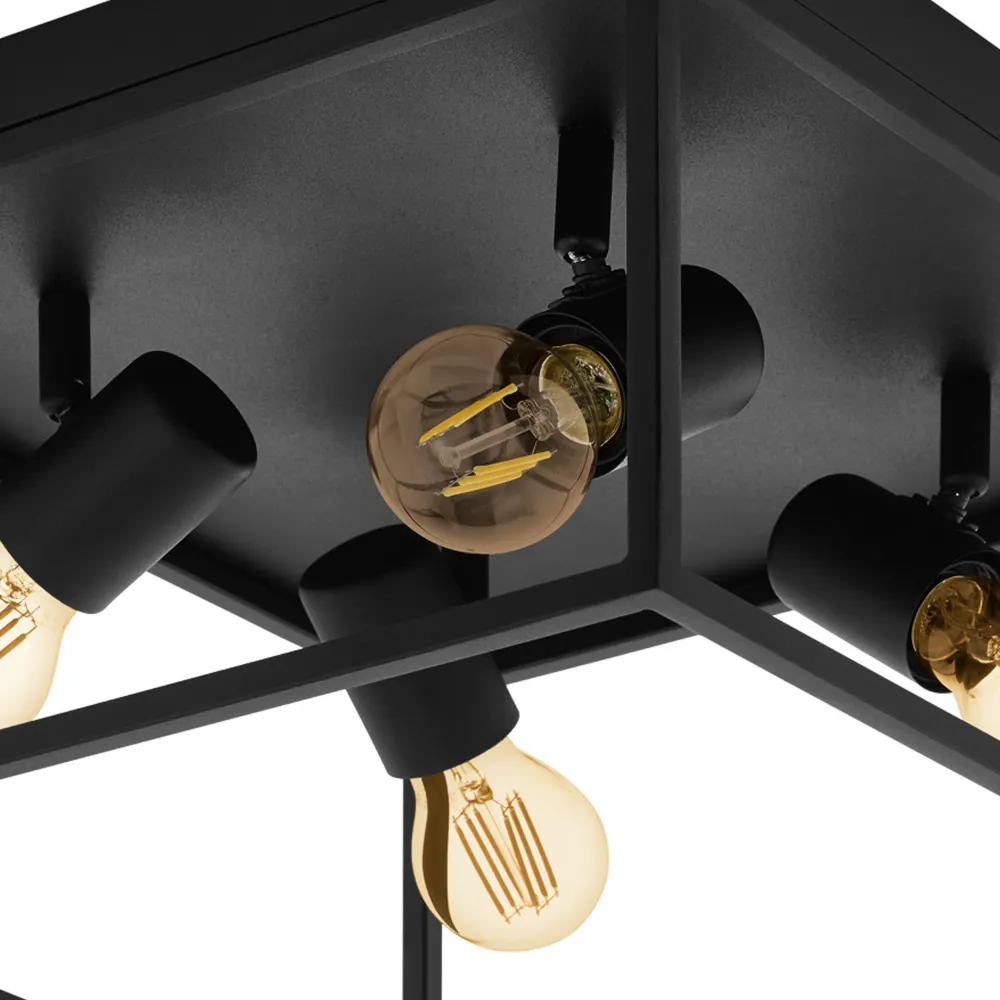 EGLO plafondlamp Silentina - e27 - 36 cm - zwart