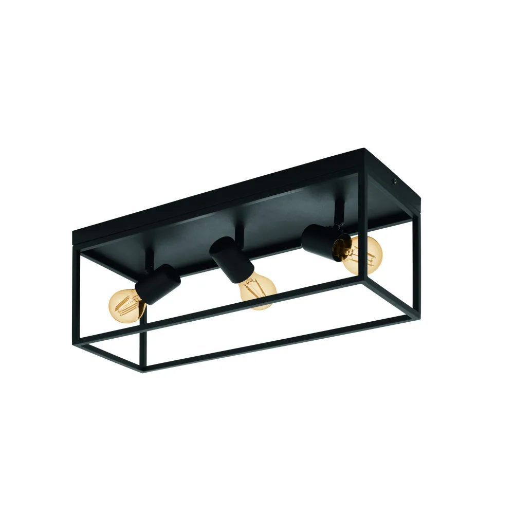 EGLO plafondlamp Silentina - e27 - 54 cm - zwart