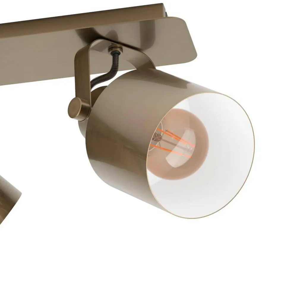 EGLO spot Southery - e27 - 3 lichts - 70 cm - goud/crème