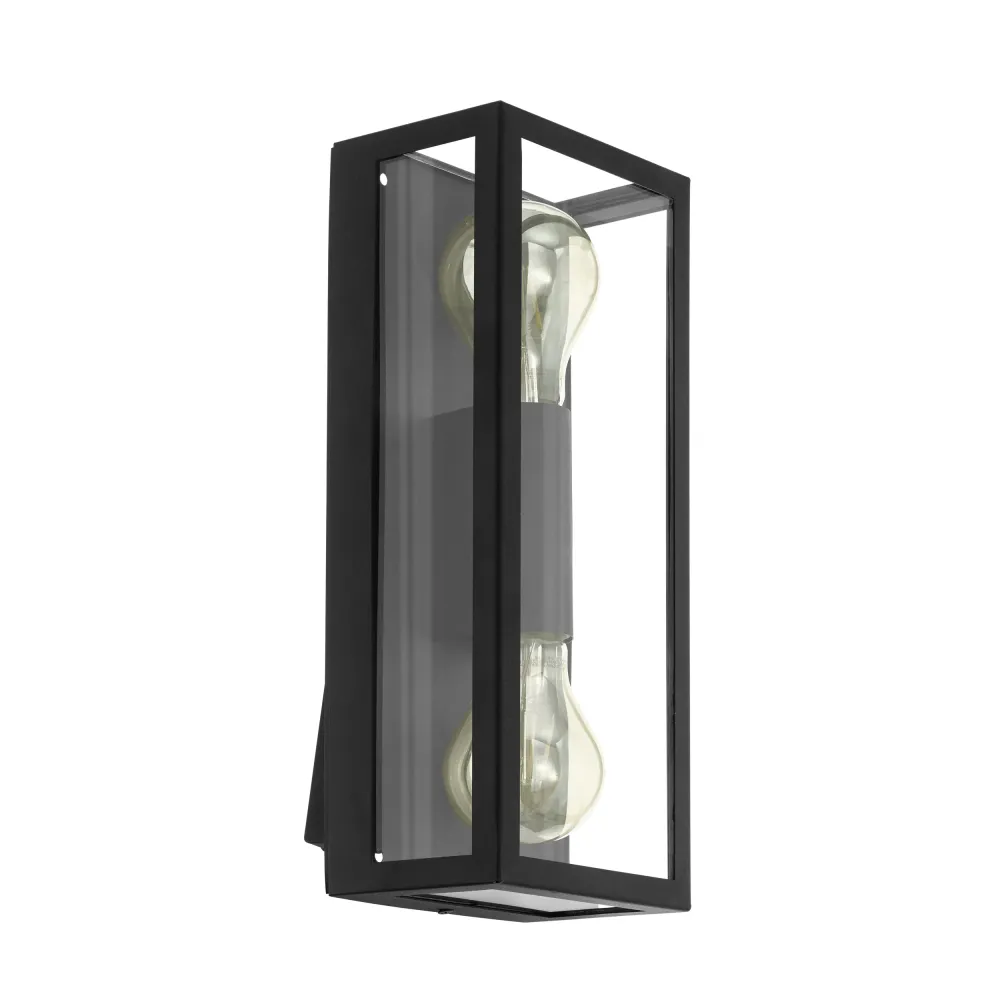 EGLO wandlamp buiten Alamonte 1 - e27 - 38 cm - zwart