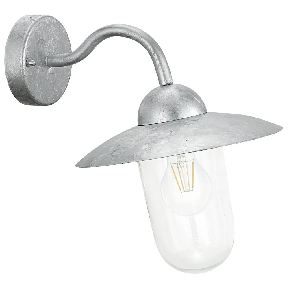 EGLO wandlamp buiten Milton - e27 - 31 cm - grijs