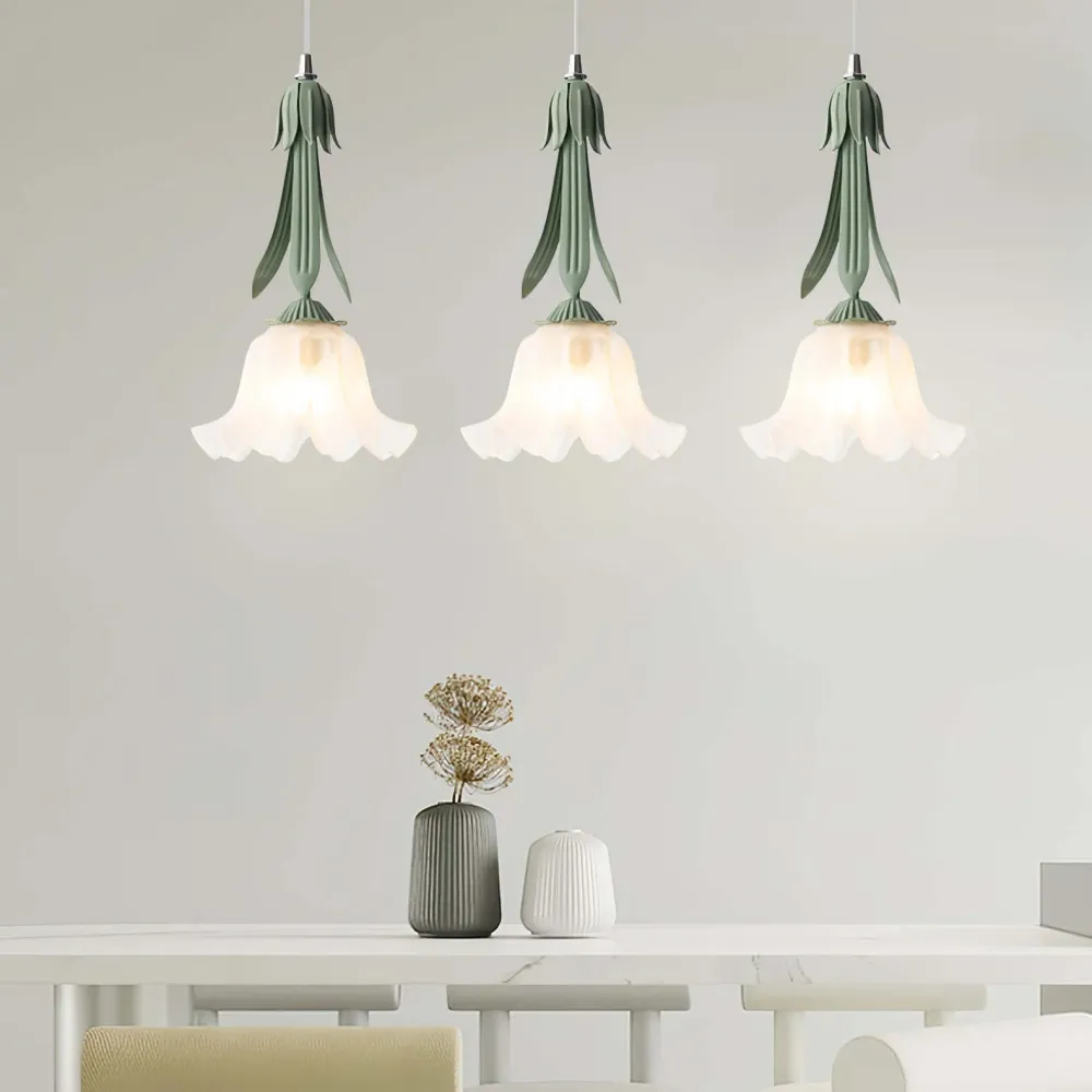 Elegante Hanglamp met Bloemendesign