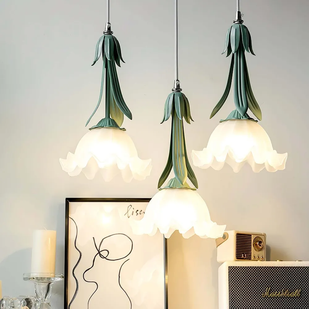 Elegante Hanglamp met Bloemendesign