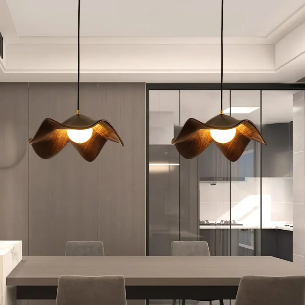 ElementBois Hanglamp - Hars Lotus Design