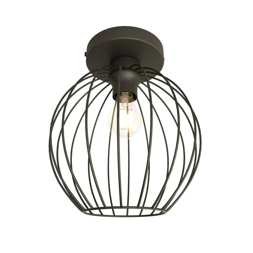 Emibig plafondlamp Nest - 1 lichts - 24 x 28 cm - zwart