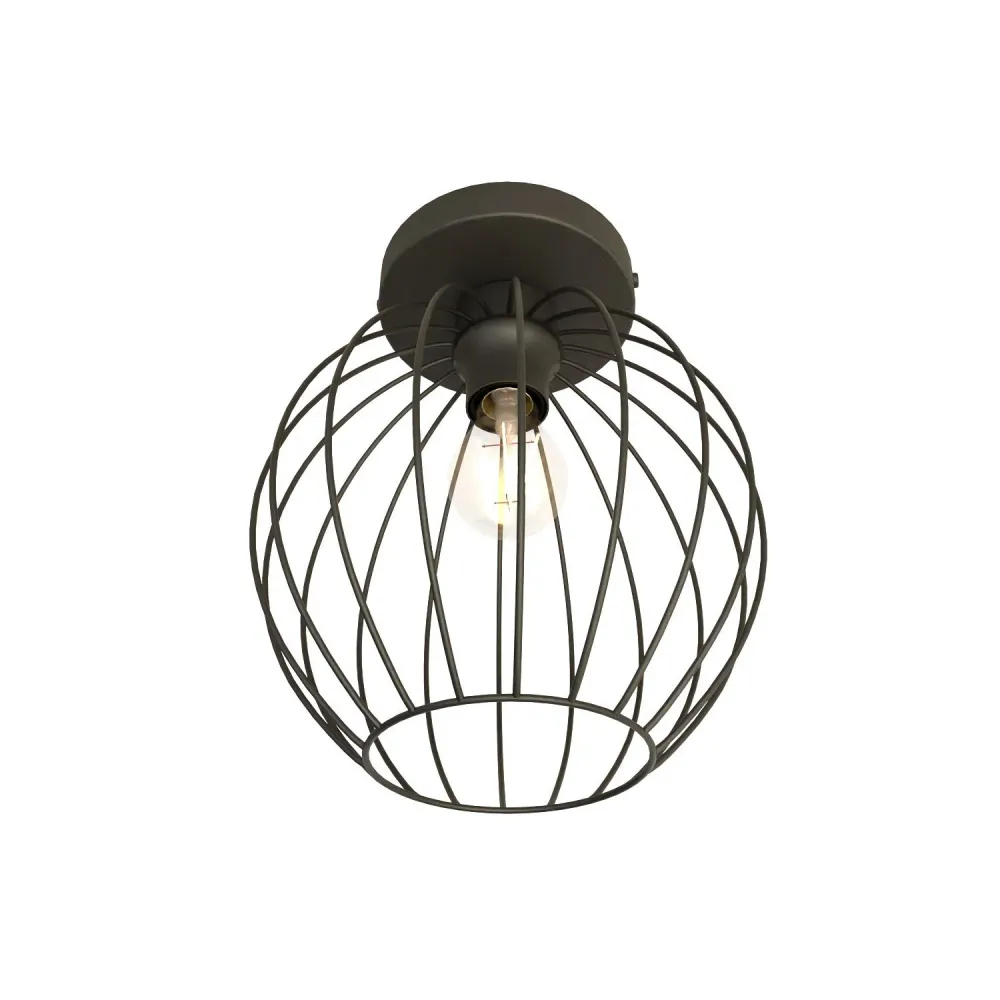 Emibig plafondlamp Nest - 1 lichts - 24 x 28 cm - zwart