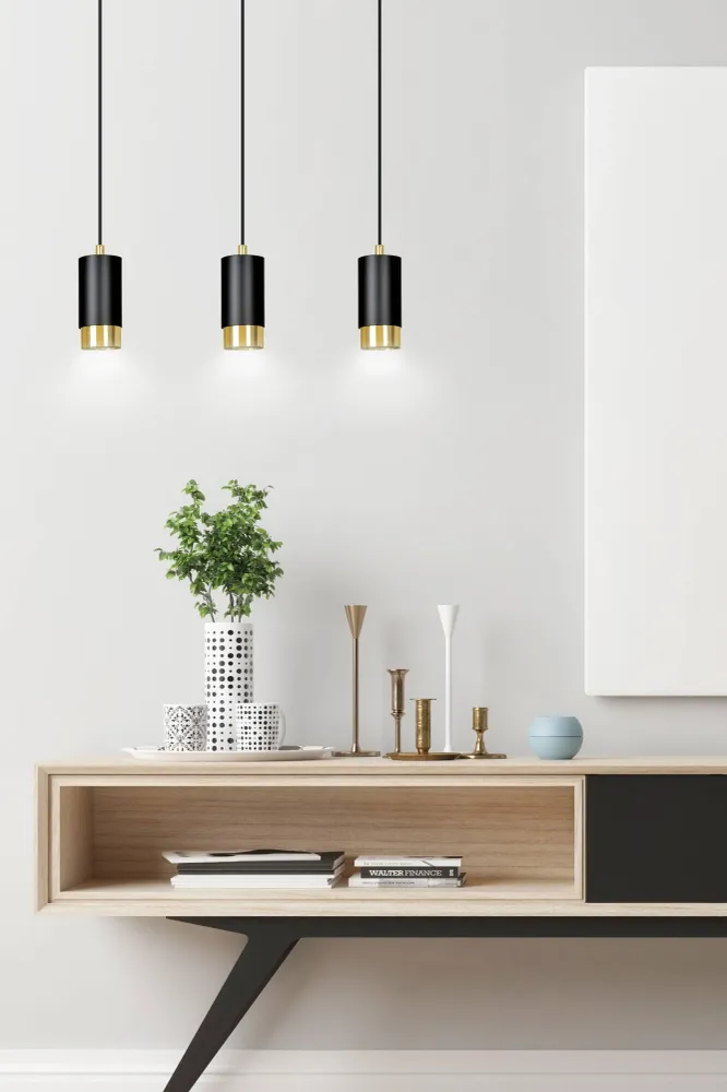 3-lichts hanglamp Kumiko Emibig Lighting