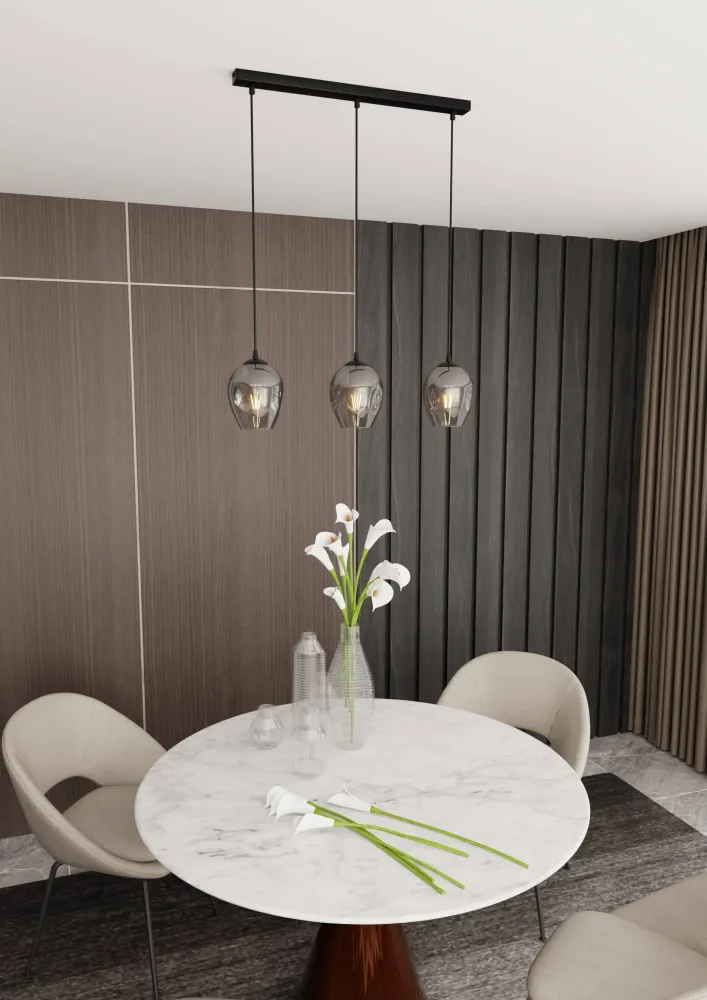 3-lichts hanglamp Noah Emibig Lighting