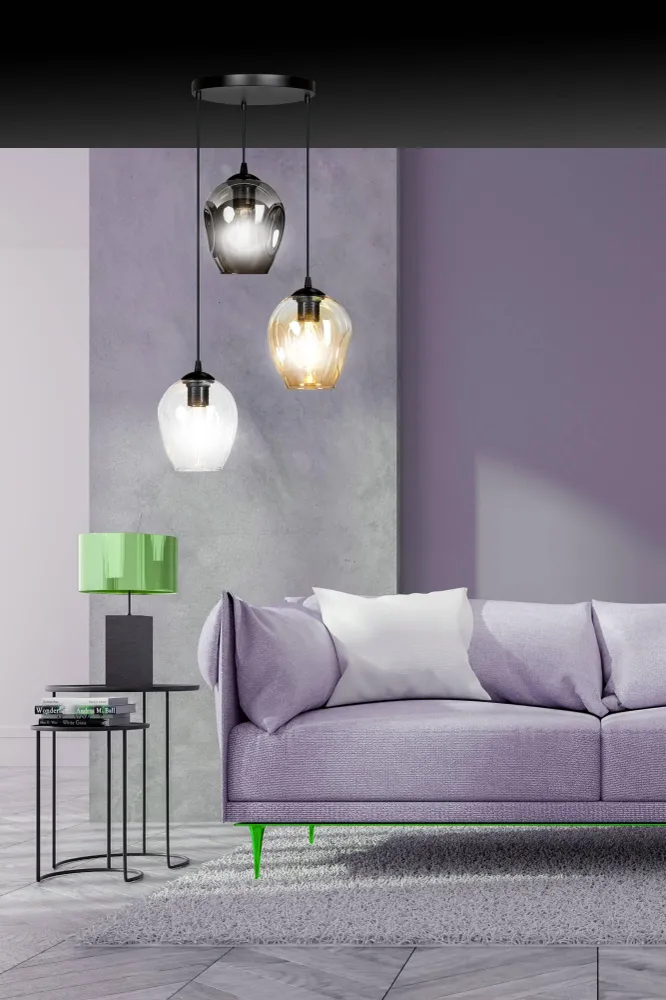 3-lichts hanglamp Noah rond Emibig Lighting