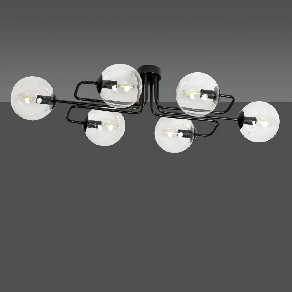 6-lichts plafondlamp Ella Emibig Lighting