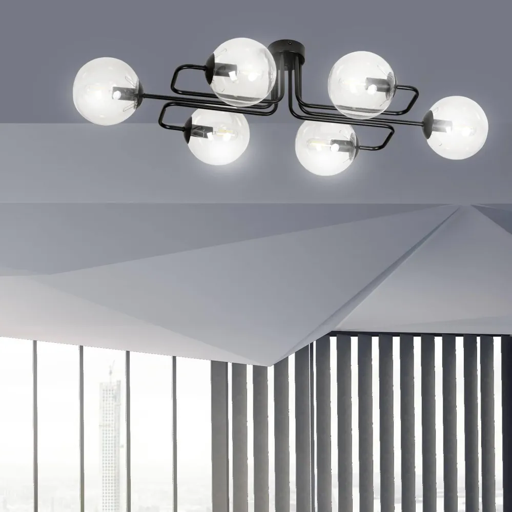 6-lichts plafondlamp Ella Emibig Lighting