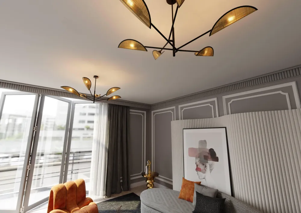 6-lichts plafondlamp Verena Emibig Lighting