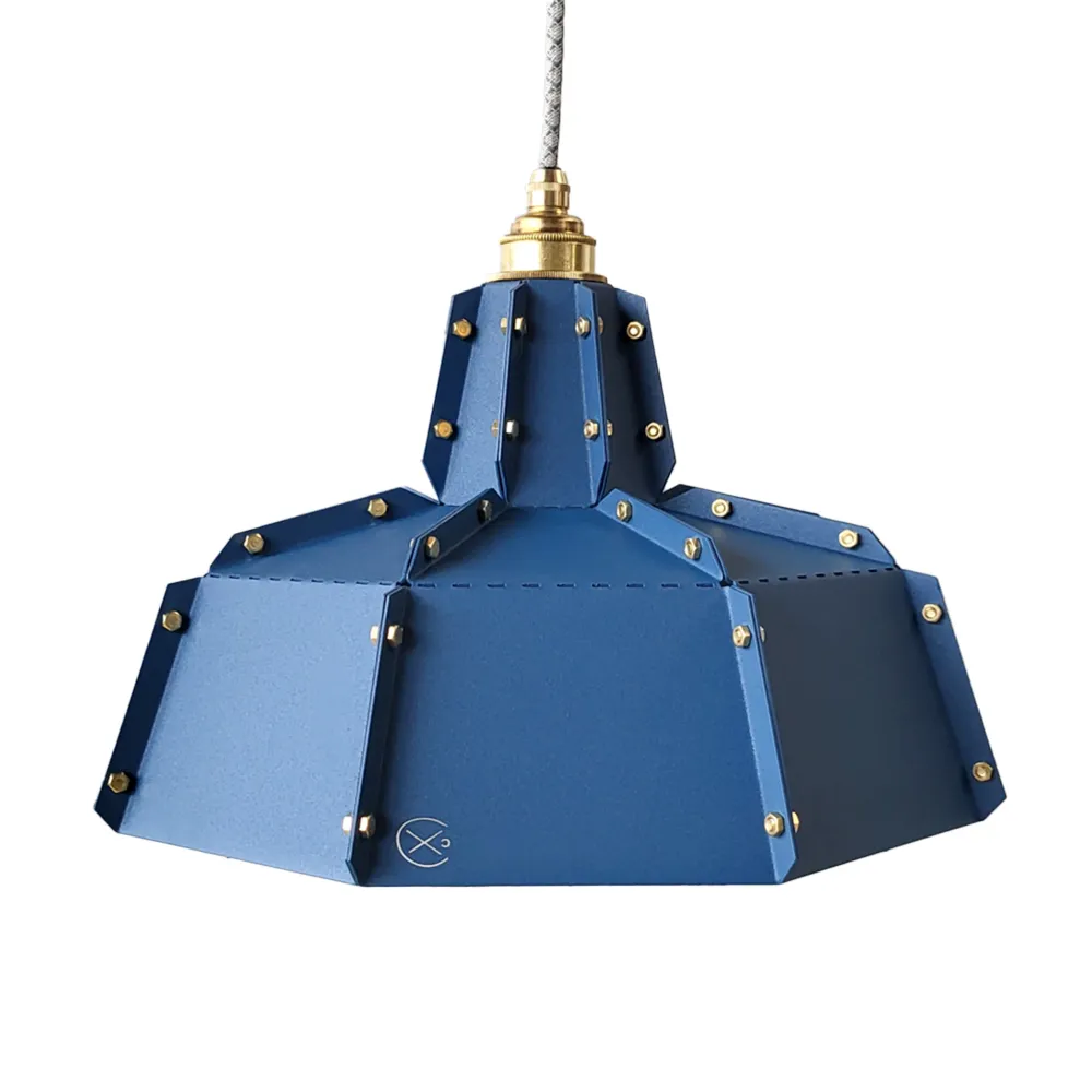Fabricado hanglamp Hanglampie - blauw - diameter 36 cm – hoogte 26 cm