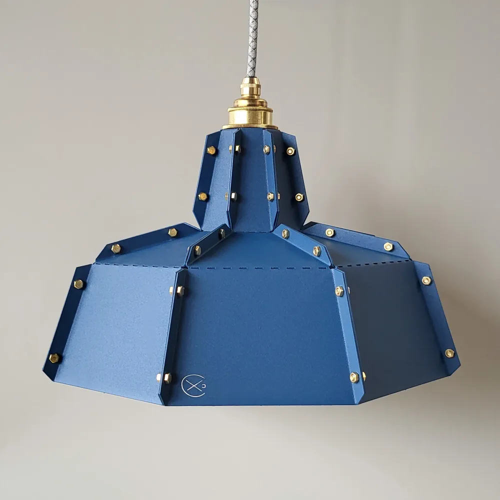 Fabricado hanglamp Hanglampie - blauw - diameter 36 cm – hoogte 26 cm