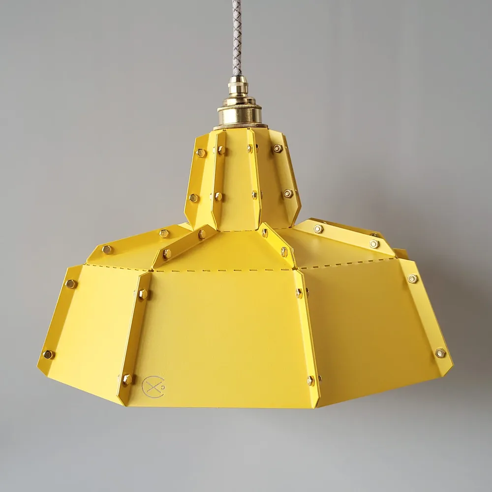 Fabricado hanglamp Hanglampie - geel - diameter 36 cm – hoogte 26 cm