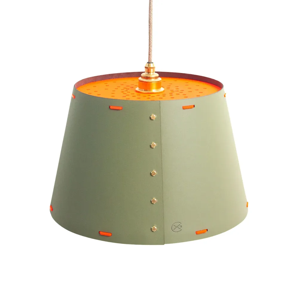 Fabricado Natuurlijk Hanglampie - Olive - diameter 34 cm x hoogte 26 cm
