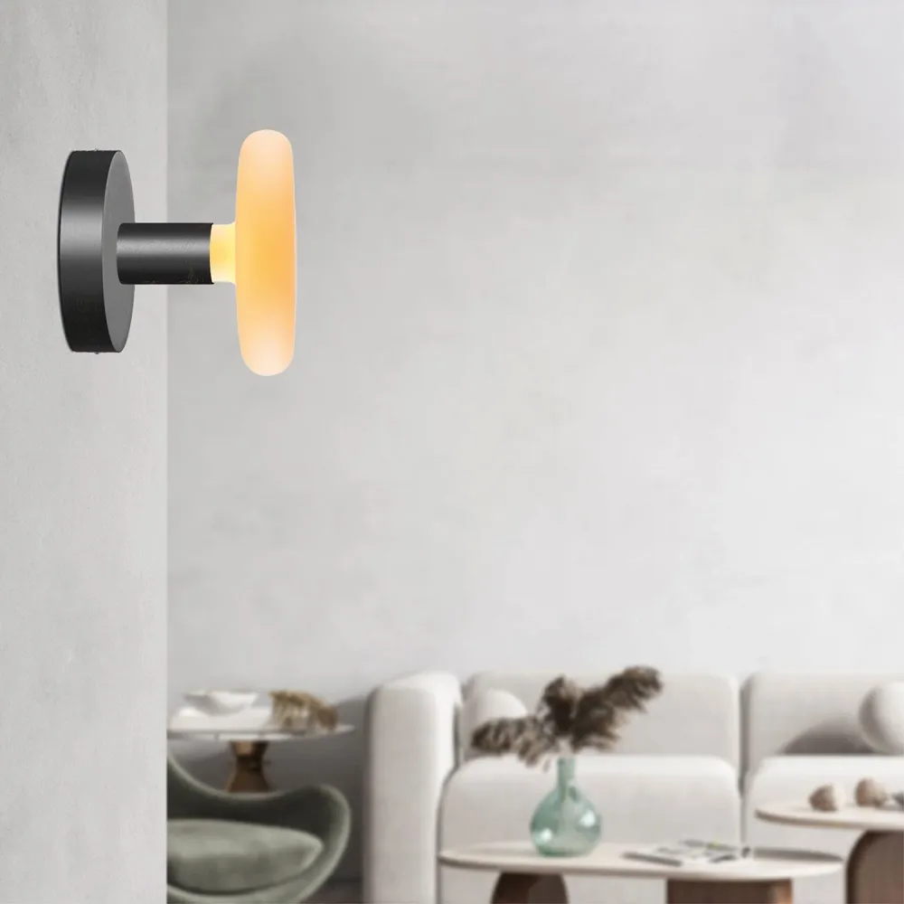 Fermaluce lamp van hout met lichtbron Dash - Zwart