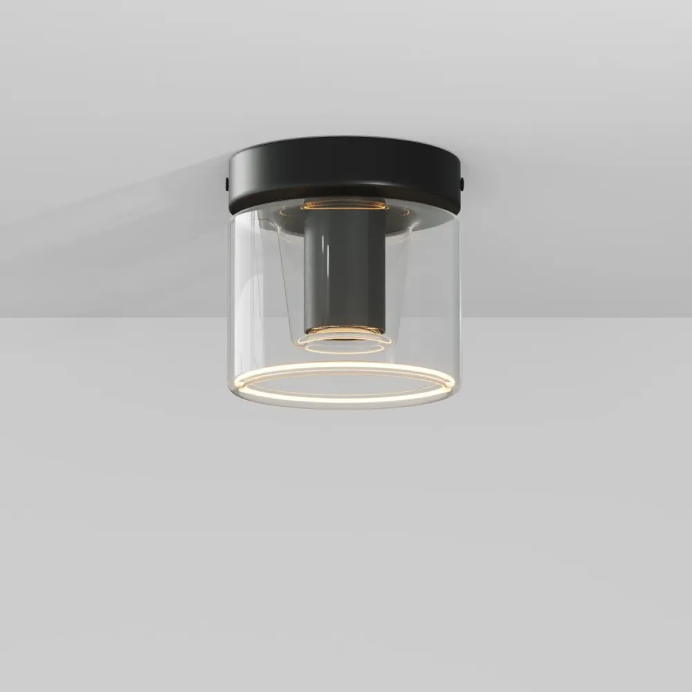 Fermaluce wandlamp zwart met G03 lamp