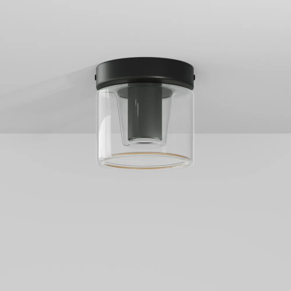 Fermaluce wandlamp zwart met G03 lamp