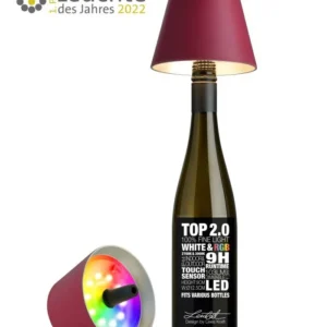 Flessenlampje RGB bordeaux