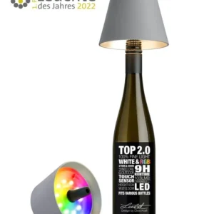 Flessenlampje RGB Donkergrijs