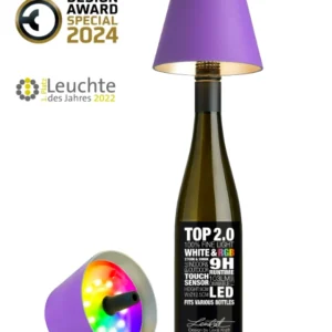 Flessenlampje RGB Paars
