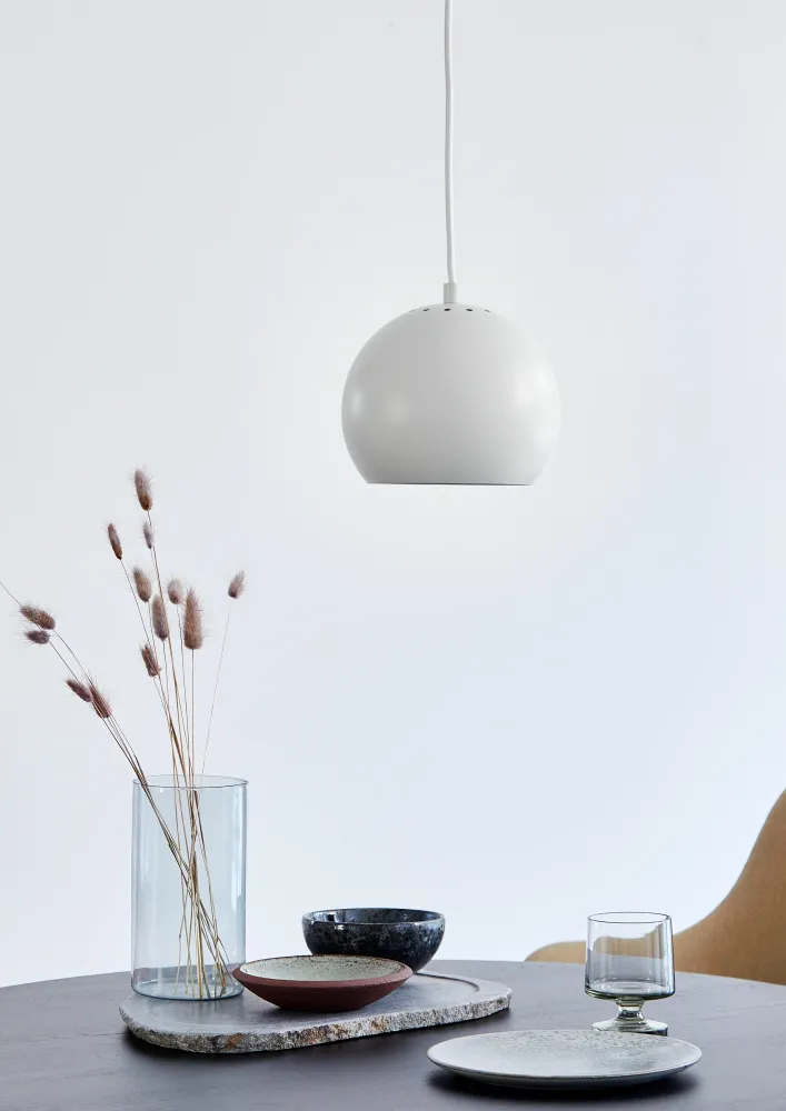Frandsen hanglamp Ball - wit - 18x18x15cm
