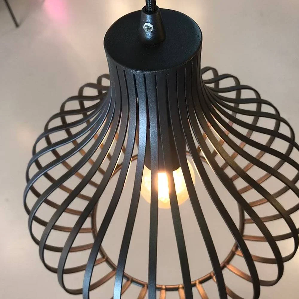 Freelight hanglamp Aglio - 1 lichts - 28 x 150 cm - zwart