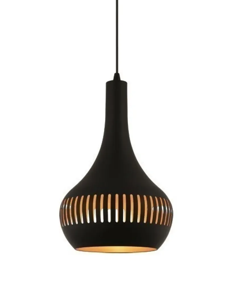Freelight hanglamp Canna - 3 lichts - 120 x 150 cm - zwart - goud