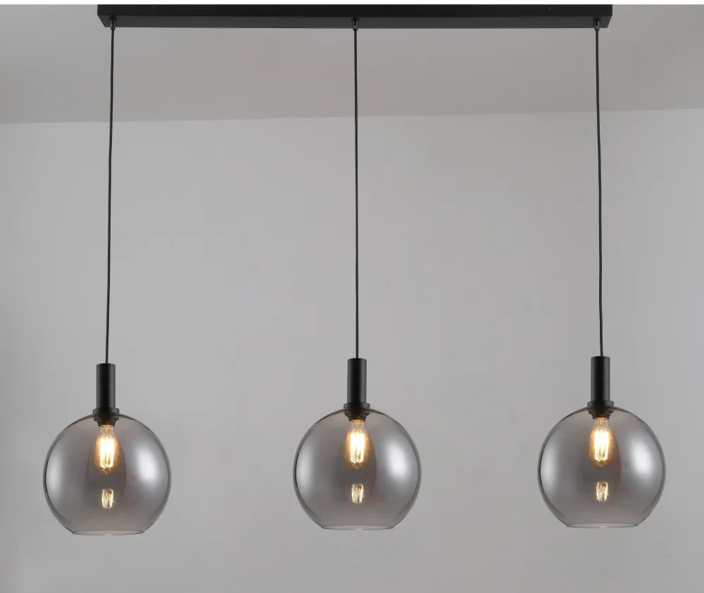 Freelight hanglamp Chandra - 3 lichts - 120 x 130 cm - zwart