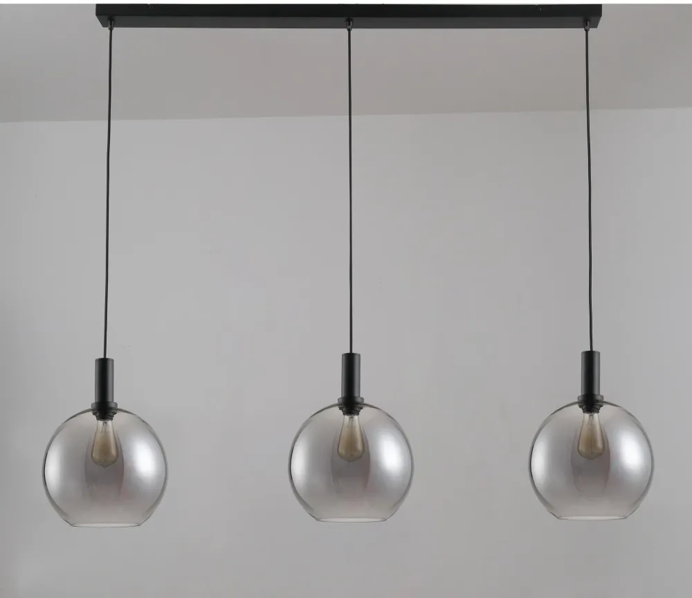 Freelight hanglamp Chandra - 3 lichts - 120 x 130 cm - zwart