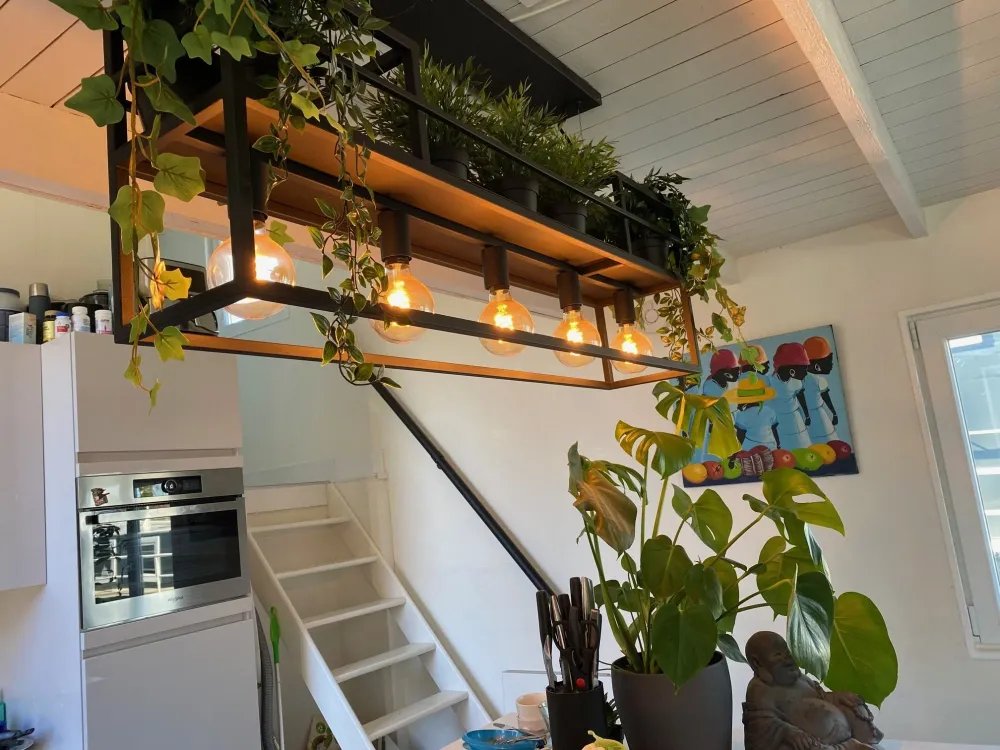 Freelight hanglamp Culinara - 5 lichts - 120 x 160 cm - zwart