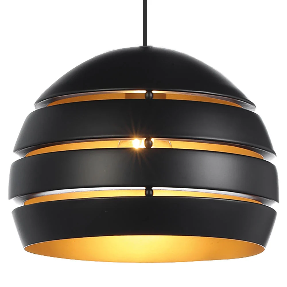 Freelight hanglamp Djarin - 1 lichts - 28 x 150 cm - zwart goud