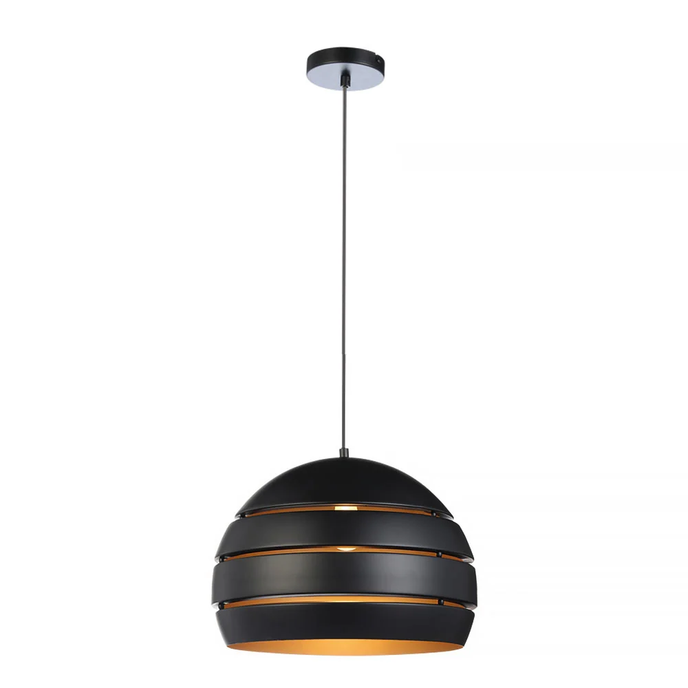 Freelight hanglamp Djarin - 1 lichts - 40 x 150 cm - zwart goud