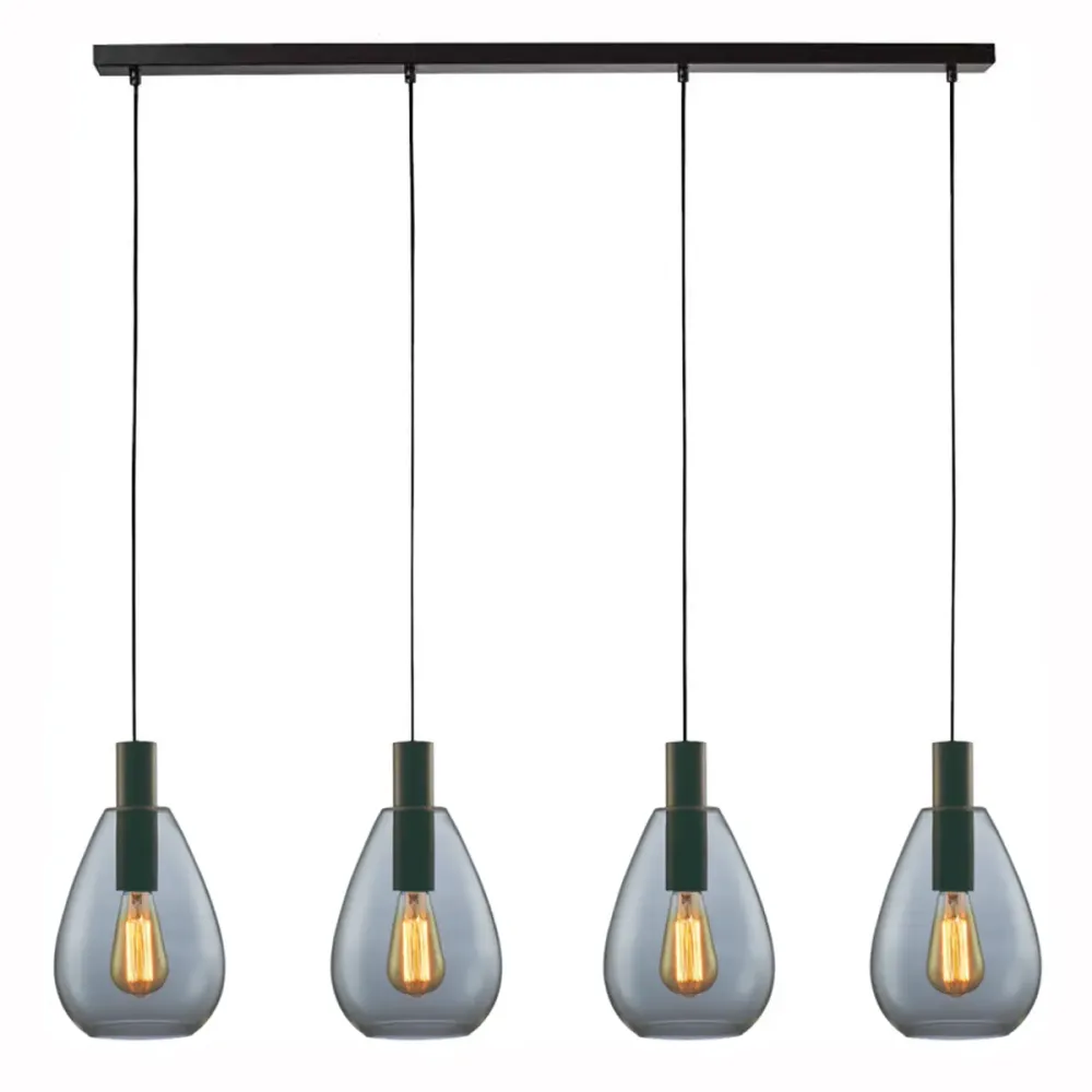 Freelight hanglamp Dorato - 4 lichts - 126 x 150 cm - zwart
