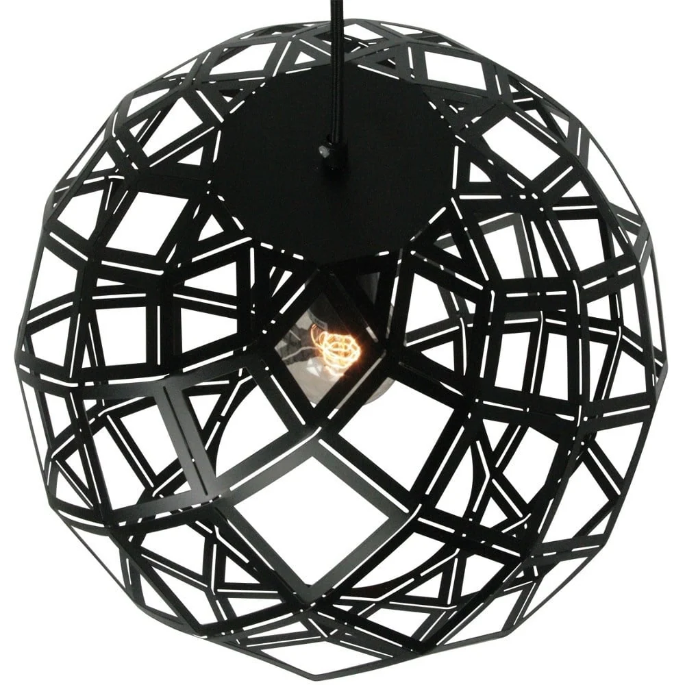 Freelight hanglamp Emma - 1 lichts - 40 x 175 cm - zwart