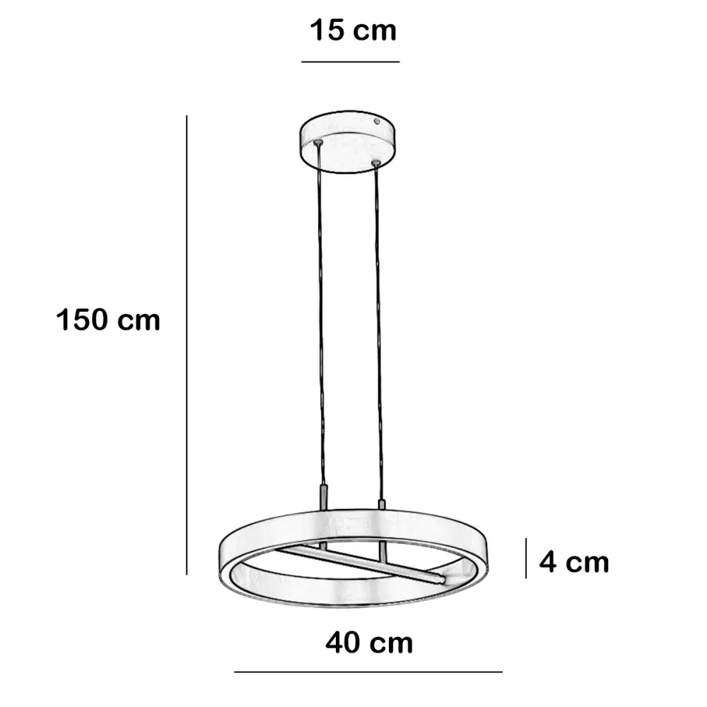 Freelight hanglamp Livello - 2 lichts - 40 x 150 cm - zwart
