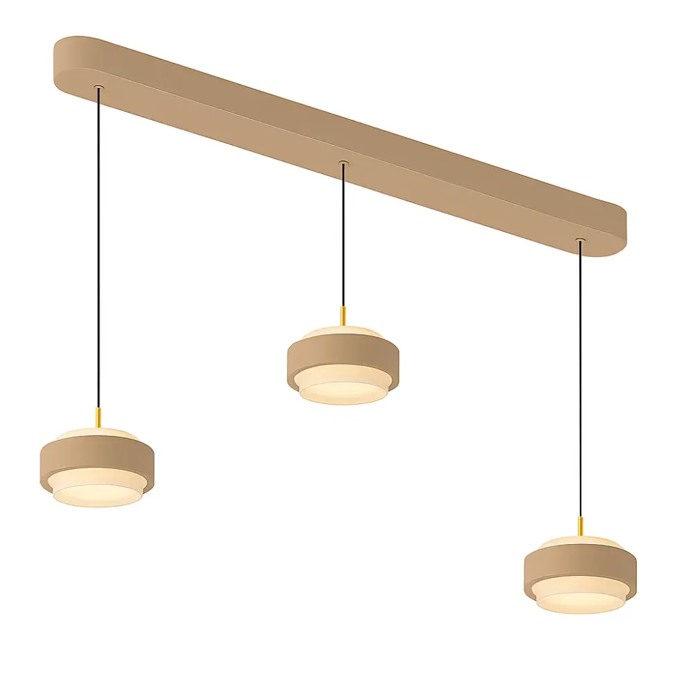 Freelight hanglamp Puleggia - 3 lichts - 90 x 150 cm - beige