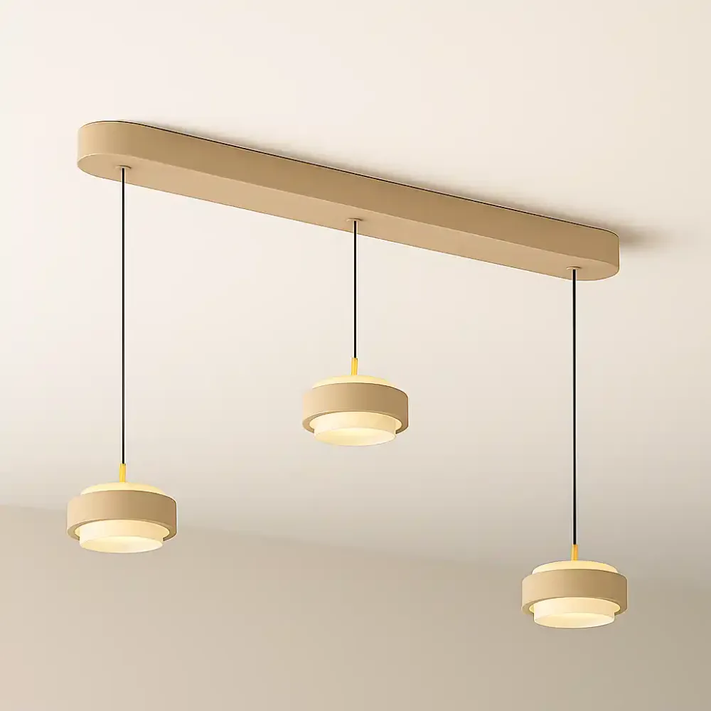 Freelight hanglamp Puleggia - 3 lichts - 90 x 150 cm - beige