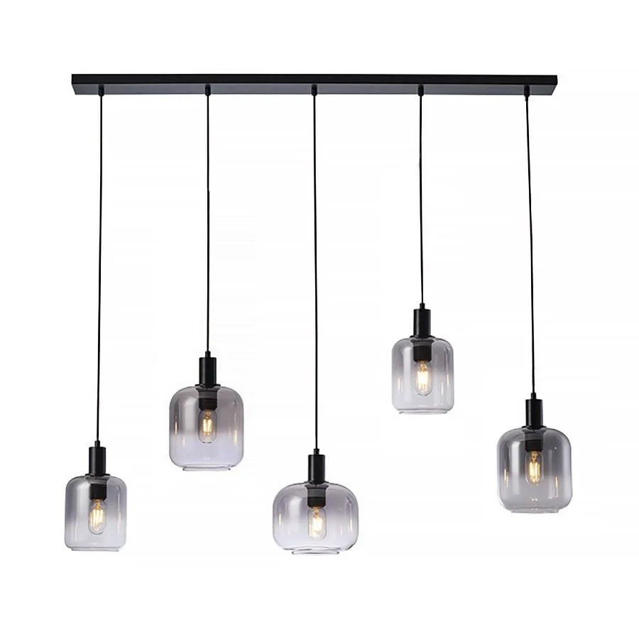 Freelight hanglamp Vario - 5 lichts - 120 x 140 cm - zwart