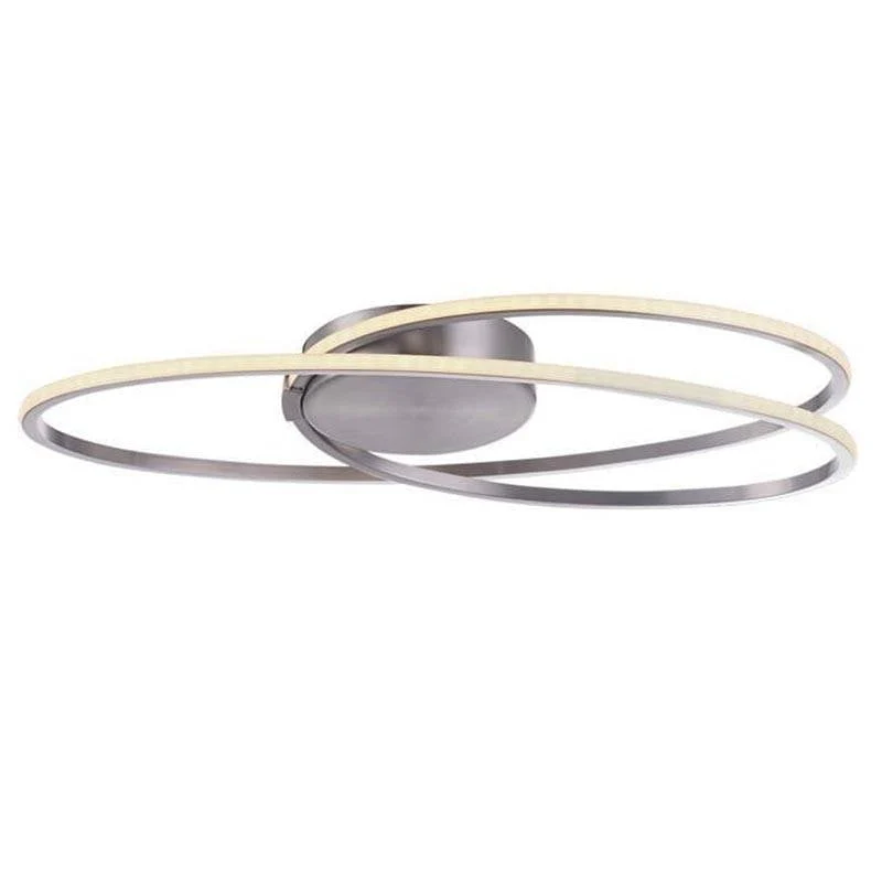 Freelight plafondlamp Ophelia - 1 lichts - 49 x 10 cm - mat chroom