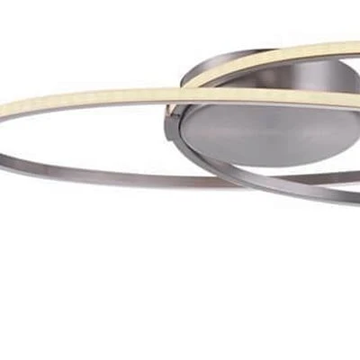 Freelight plafondlamp Ophelia - 1 lichts - 49 x 10 cm - mat chroom