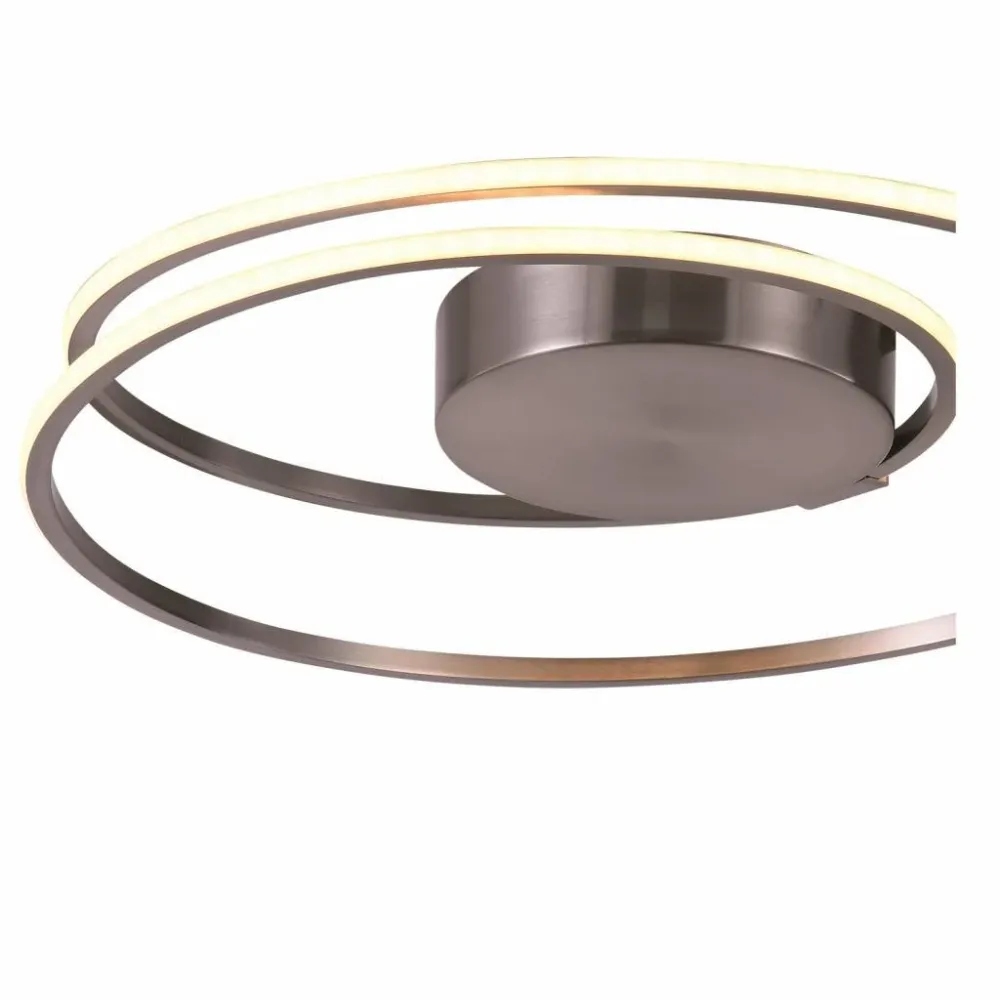 Freelight plafondlamp Ophelia - 1 lichts - 45 x 10 cm - mat chroom