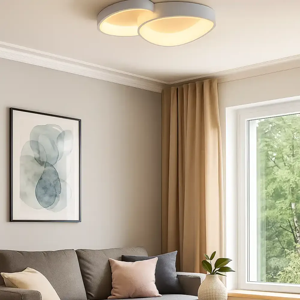 Freelight plafondlamp Organico - 2 lichts - 58 x 10.5 cm - wit