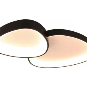 Freelight plafondlamp Organico - 2 lichts - 58 x 10.5 cm - zwart