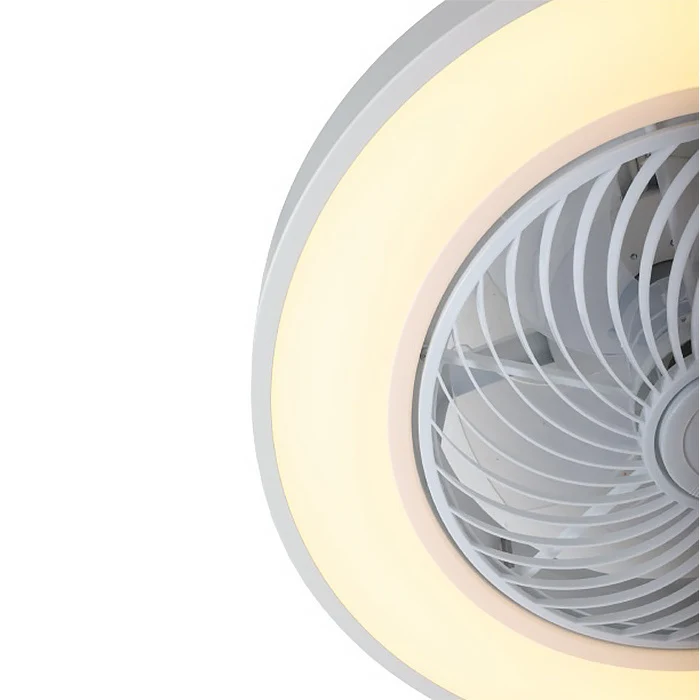 Freelight plafondventilator Fiato - 1 lichts - 51 x 20.5 cm - wit