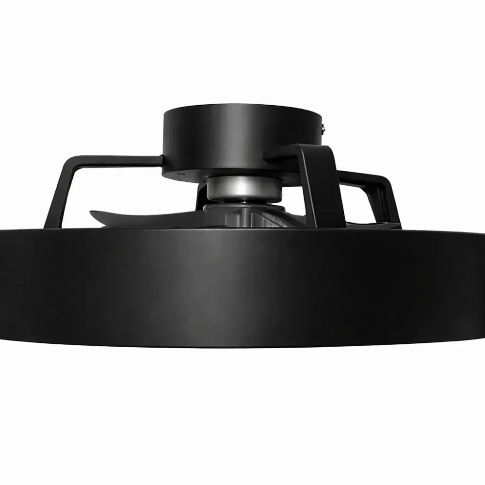 Freelight plafondventilator Fiato - 1 lichts - 51 x 20.5 cm - zwart