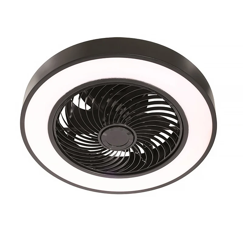 Freelight plafondventilator Fiato - 1 lichts - 51 x 20.5 cm - zwart
