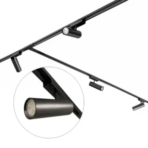 Freelight railsysteem Freetrack - 5 lichts - 480 x 16 cm - zwart